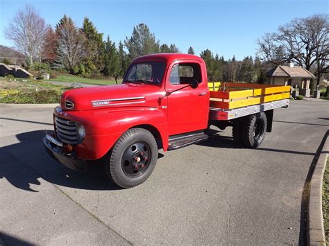 1948 Ford F5 Stake Bed Truck Classic Ford Trucks Ford Pickup Trucks