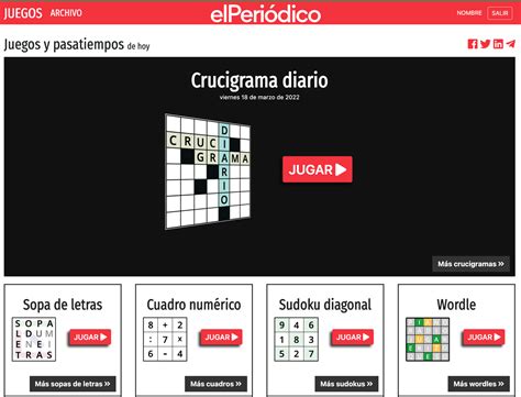 Pasatiempos Juegos Para Periodicos Hoy Con Ideal Especial Pasatiempos