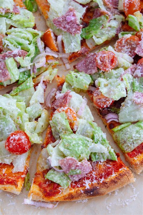 Chopped Italian Salad Pizza A La Inga