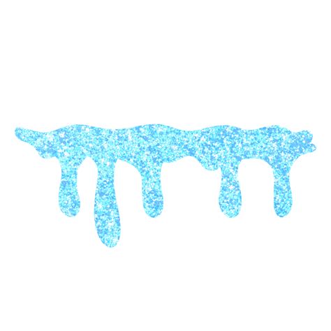 Blue Glitter Dripping 13528676 PNG