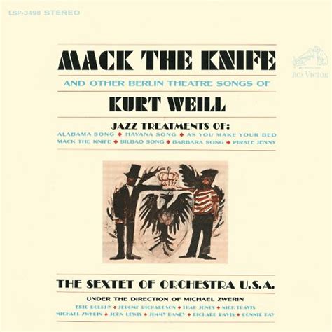 Best Buy Mack The Knife And Other Berlin Theatre Songs Of Kurt Weill Cd