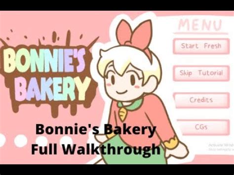 Bonnie S Bakery Full Complete Walkthrough 1 And 4 Endings YouTube