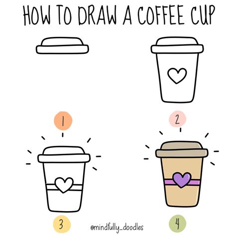 How To Draw A Coffee Cup In 2024 Easy Drawings Cute Easy Drawings