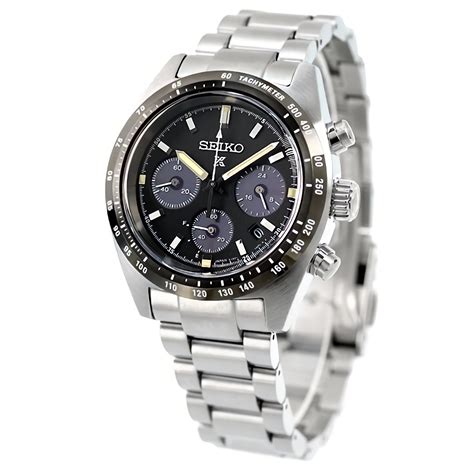 Seiko Prospex Solar SSC819P1 Black Dial Chronograph Men's Watch | IOOMOBILE