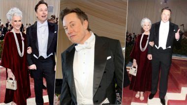 Elon Musk Walks Met Gala 2022 Red Carpet With Supermodel Mother Maye