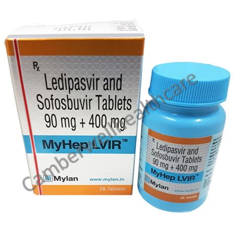 Myhep Lvir Ledipasvir 90 Mg And Sofosbuvir 400 Mg Tablets At Rs 7100