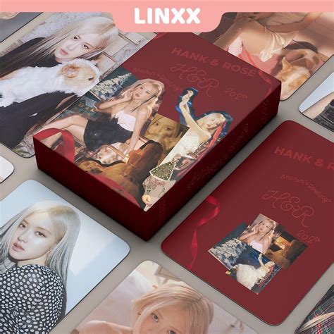 LINXX 55 Pcs BLACKPINK ROSE HANK Album Lomo Card Kpop Photocards