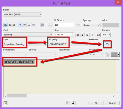 How To Add A Drawing Creation Date In A Title Block Inventor