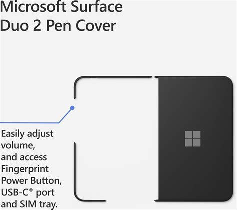 Microsoft Surface Duo2 Pen Cover Black Tablet PC cover | Conrad.com