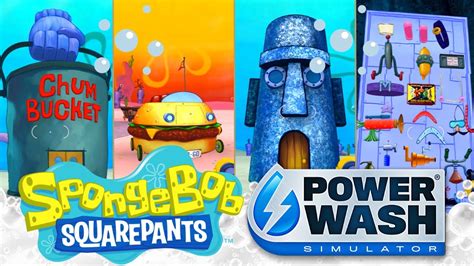 All Levels Spongebob Squarepants Dlc Powerwash Simulator Youtube