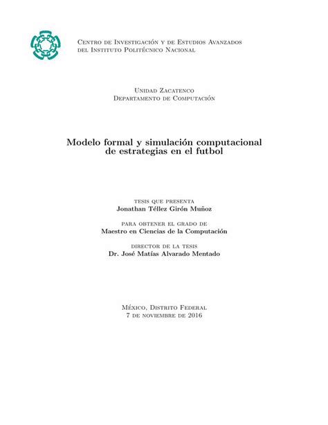 PDF Modelo Formal Y Simulaci On Computacional De Estrategias En El