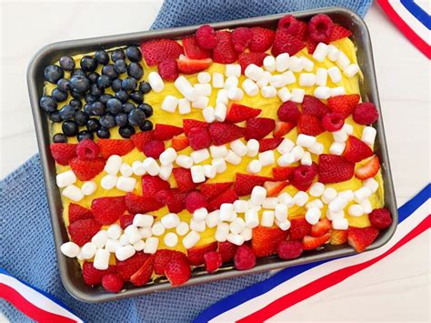 Patriotic Fruit Pizza Dessert Recipe Grandpa Shorters Ts