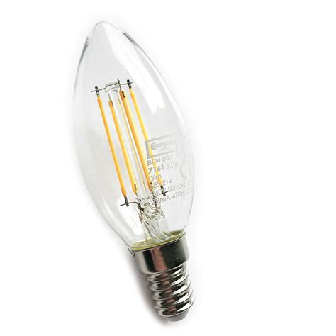 SES LED Candle Light Bulb 5W Warm White DIMMABLE