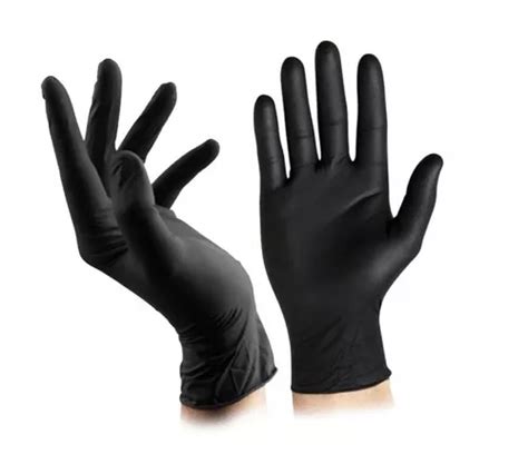 Guantes De Nitrilo Negros Talla L 100 Unidades MercadoLibre