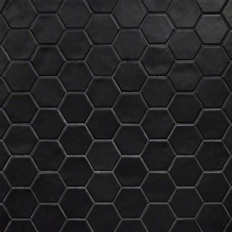 Ivy Hill Tile Maine Black In X In Hexagon Matte Ceramic Mosaic