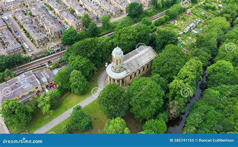 Aerial Footage Of The Historic Market Town And Civil Parish Of Shipley