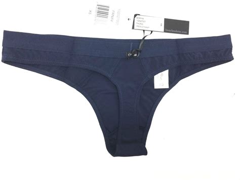 New Claudette Sophia Thong Bikini Panty Lingerie Underwear Intimates French Navy EBay
