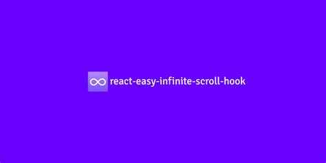 Github Vdmrgv React Easy Infinite Scroll Hook A React Hook That