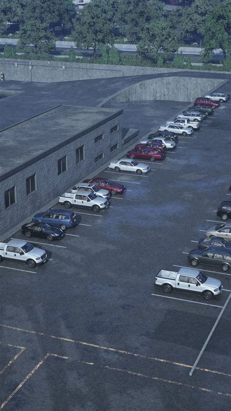 Aerial View of Cars Parked in a Parking Lot 47371418 Stock Video at ...