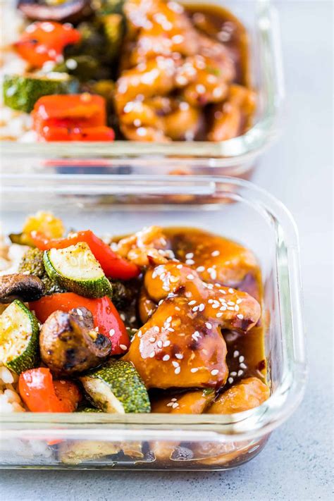 Teriyaki Chicken Stir Fry Meal Prep Lunch Boxes - My Food Story