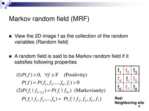 Ppt Markov Random Field A Brief Introduction Powerpoint