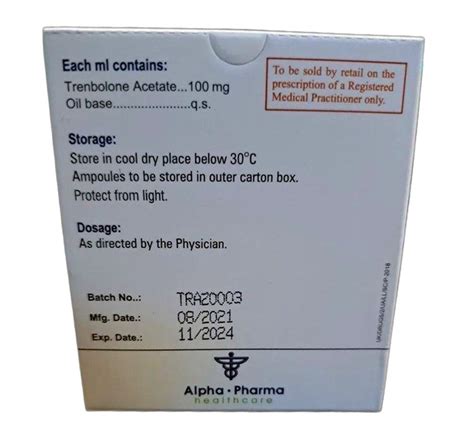 Injection Muscle Building Alpha Pharma Trenbolone Acetate Tren A For