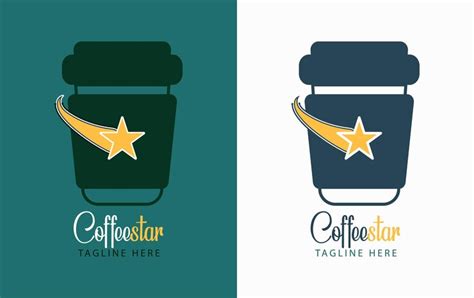 Premium Vector Coffee Star Logo Icon Vector Vector Template Elements