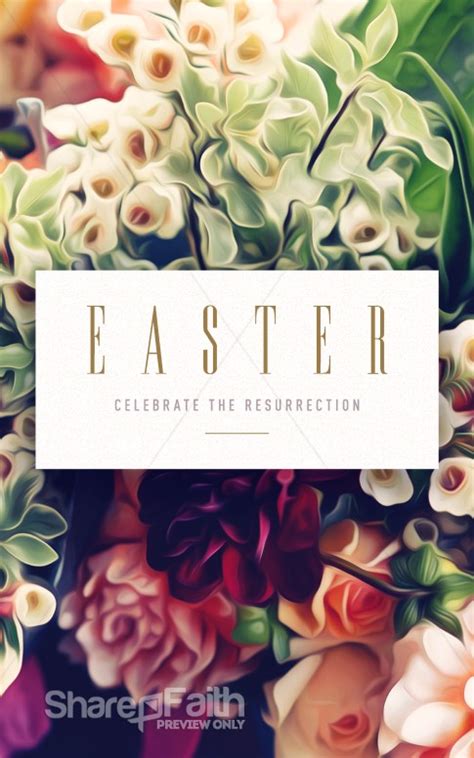 Easter Flower Church Bulletin Easter Bulletins