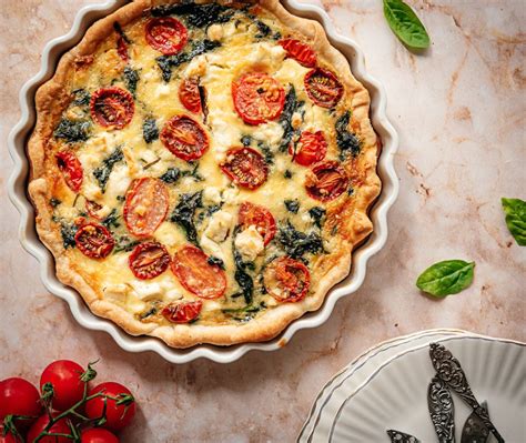 Quiche Met Feta Spinazie En Tomaat Eef Kookt Zo