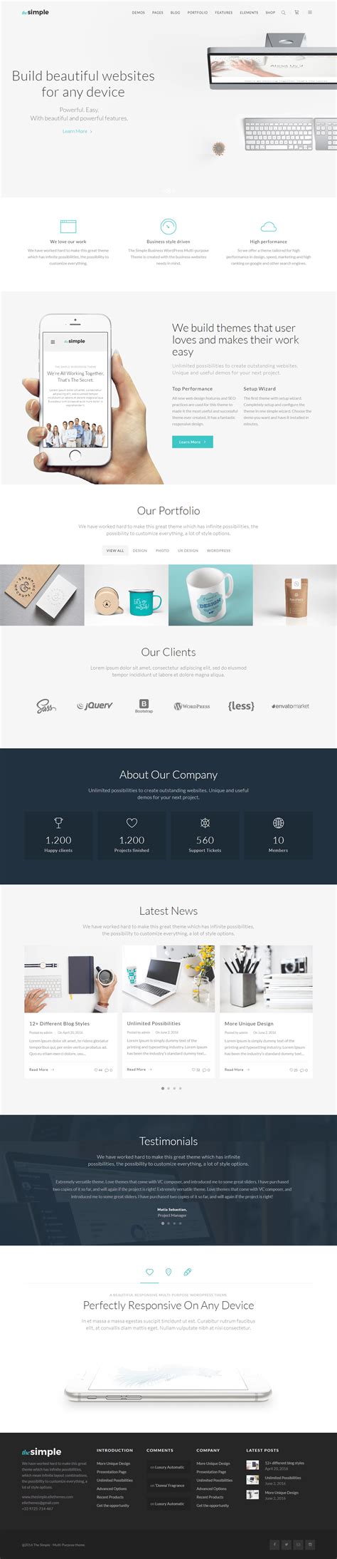 business website design on Behance