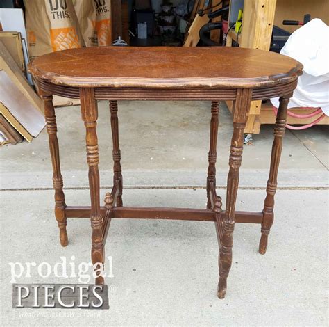 Antique Side Table With Refreshed New Look Prodigal Pieces