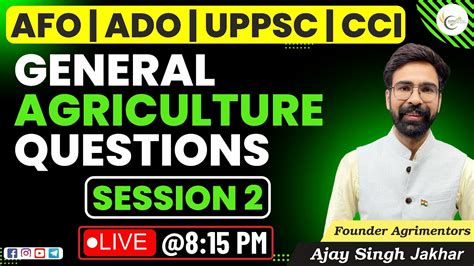 Afo Ado Uppsc Cci General Agriculture Questions Session 2