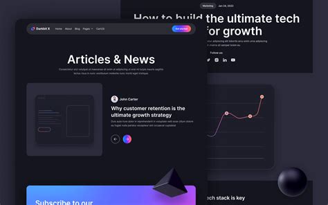 Dark Mode Tech Webflow Template Darkbit X Brix Templates