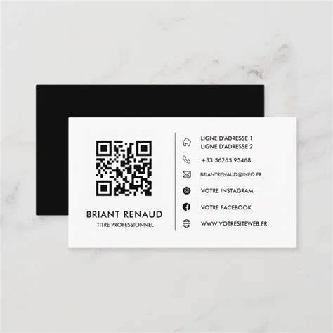 Créez votre propre carte de visite à code QR Business Card Zazzle