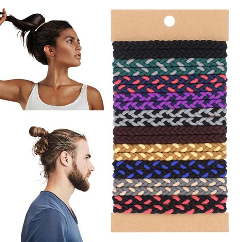 Amazon Bewudy Pcs Braided Mens Hair Ties For Guys Elastic