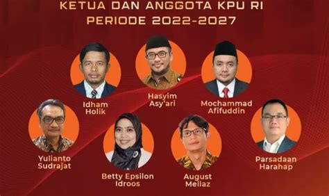 Komisioner KPU Periode 2022 2027 Resmi Dilantik Centangbiru