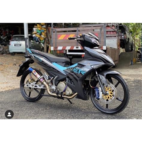 Yamaha Bodyset Y15 Ysuku Y15zr V1 V2 Exciter 2021 New Design Special Edition Grey Stripe Tanam