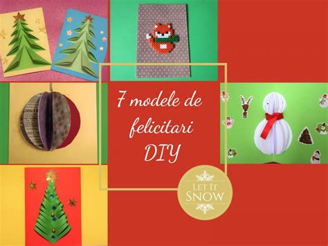 7 modele de felicitări de Crăciun - DIY - Blog in Tandem