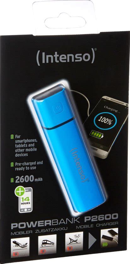 Intenso P Powerbank Blauw Lithium Ion Li Ion Mah Bol