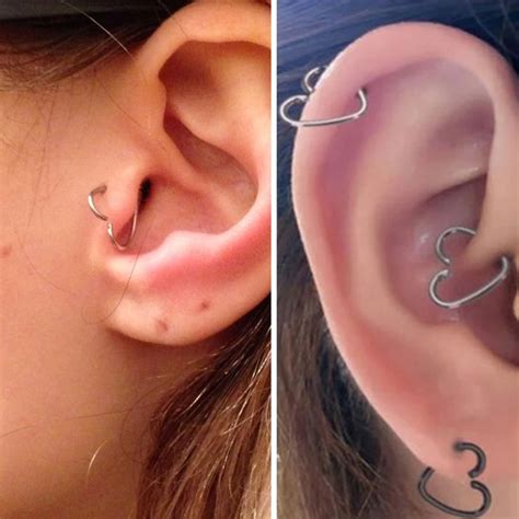 Tragus Piercing Heart