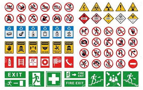 Safety Sign. Factory and Construction Health or Security Caution ...