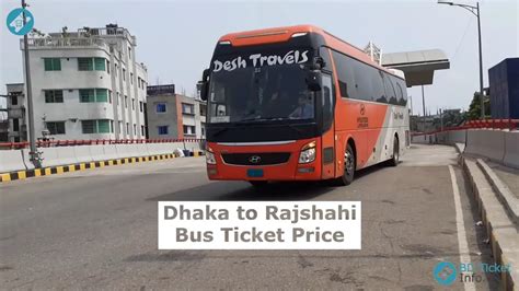 Dhaka To Rajshahi Bus Ticket Price And Counter