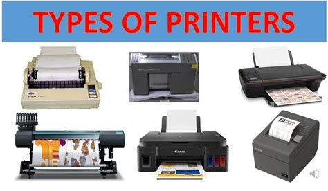 Types Of Printers And Which One Is Best For Your Needs Scanse