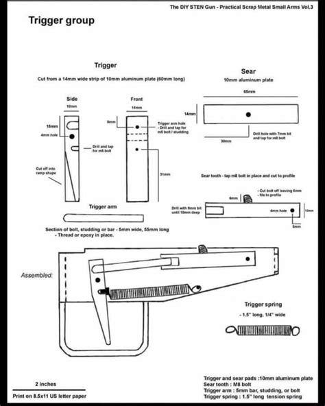 The Diy Sten Gun Practical Scrap Metal Small Arms Vol Trigger Group