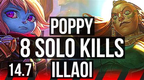 POPPY Vs ILLAOI TOP 8 Solo Kills 1100 Games BR Diamond 14 7