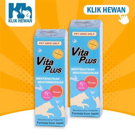 Jual Vita Plus Ml Multivitamin Kucing Anjing Burung Kelinci