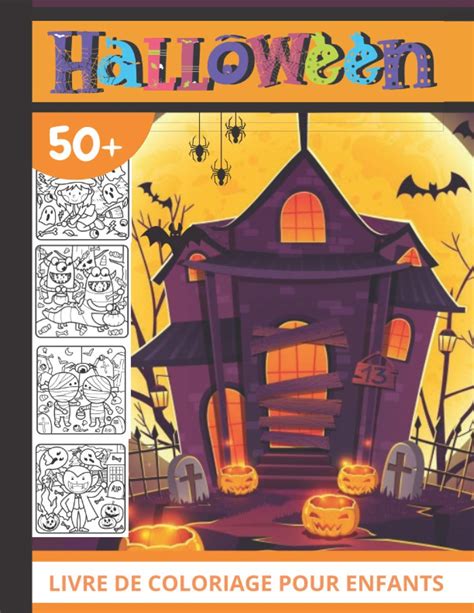 Buy Livre De Coloriage Halloween Pour Enfants Dessins Halloween