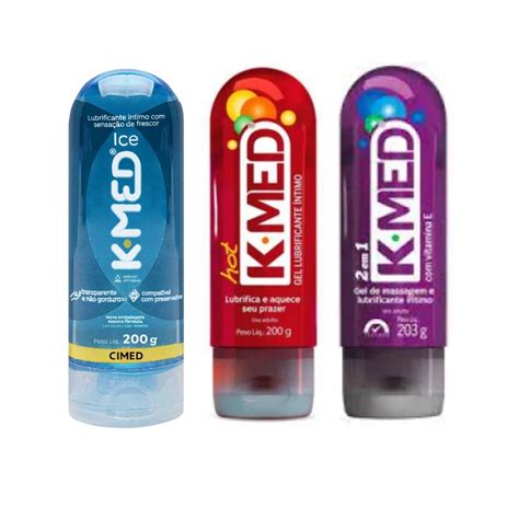 Kit Gel Lubrificante K Med Hot Em E Ice G Cimed Shopee Brasil