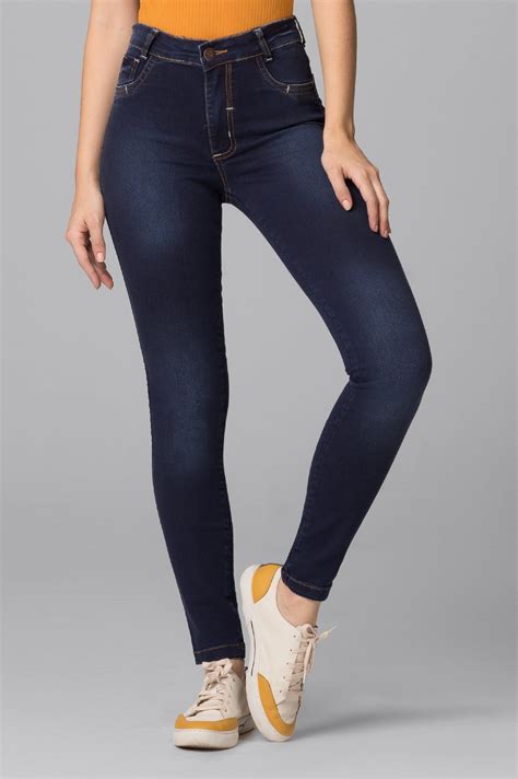 Cal A Jeans Feminina Cintura Alta Oxiblue Jeans