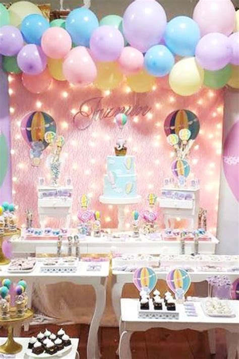 Hot Air Balloon St Birthday Party With Adorable Elephant